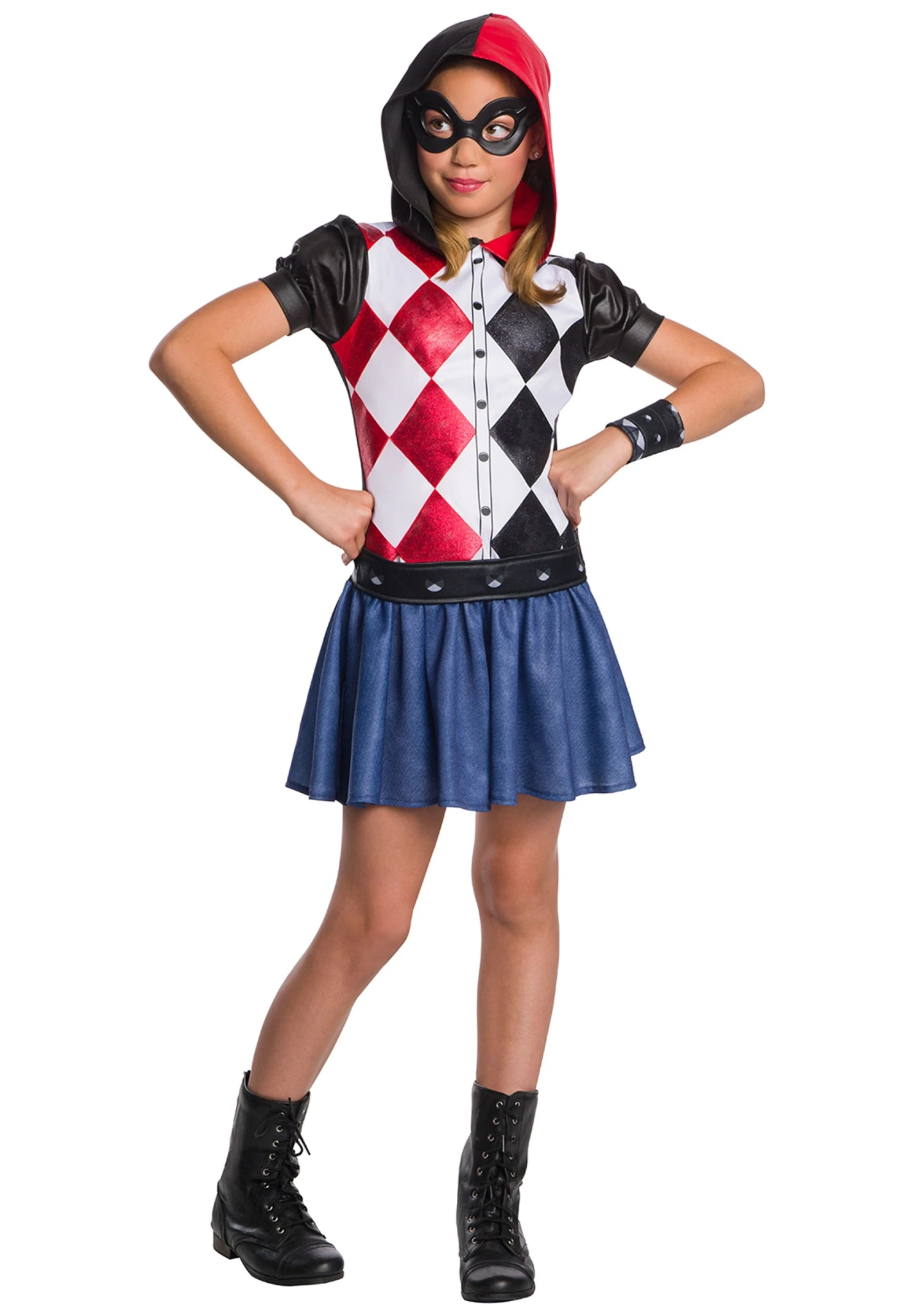 Girl's Harley Quinn Costume 1 Girl's Harley Quinn Costume