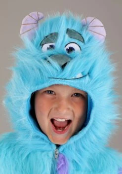 Disney Hooded Monsters Inc Sulley Costume For Kids -Halloween Costumes Shop kids hooded monsters inc sulley costume alt 2 1