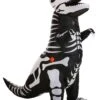 Inflatable Skeleton T-Rex Costume For Kids