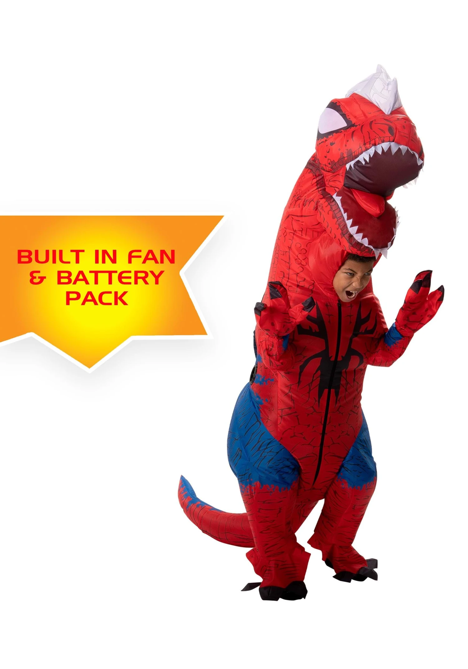 JAZWARES Inflatable Spider-Rex Costume For Kids 2 JAZWARES Inflatable Spider-Rex Costume For Kids - Image 2