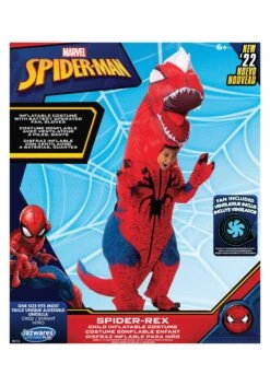 JAZWARES Inflatable Spider-Rex Costume For Kids 7 JAZWARES Inflatable Spider-Rex Costume For Kids -Halloween Costumes Shop kids inflatable spider rex costume alt 3