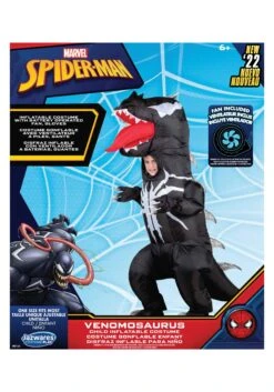 JAZWARES Inflatable Venomosaurus Costume For Kids 7 JAZWARES Inflatable Venomosaurus Costume For Kids -Halloween Costumes Shop kids inflatable venomosaurus costume alt 3