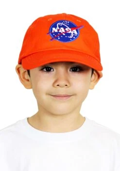 Orange Astronaut Cap For Kids
