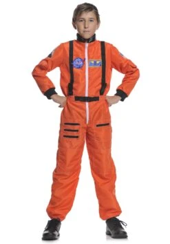 Orange Kid's Astronaut Costume