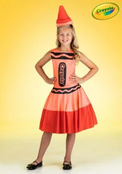 Girl's Red Crayon Costume Dress