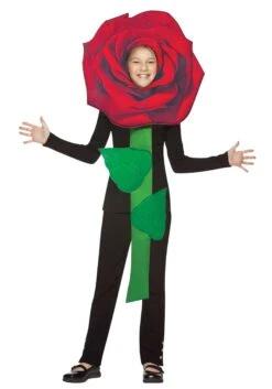 Red Rose Costume For Kids