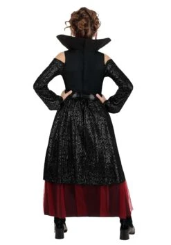 Vampire Queen Costume Dress For Girls 12 Vampire Queen Costume Dress For Girls -Halloween Costumes Shop kids vampire queen costume alt 5