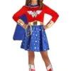 Girl's Long Sleeve Dress Wonder Woman Costume