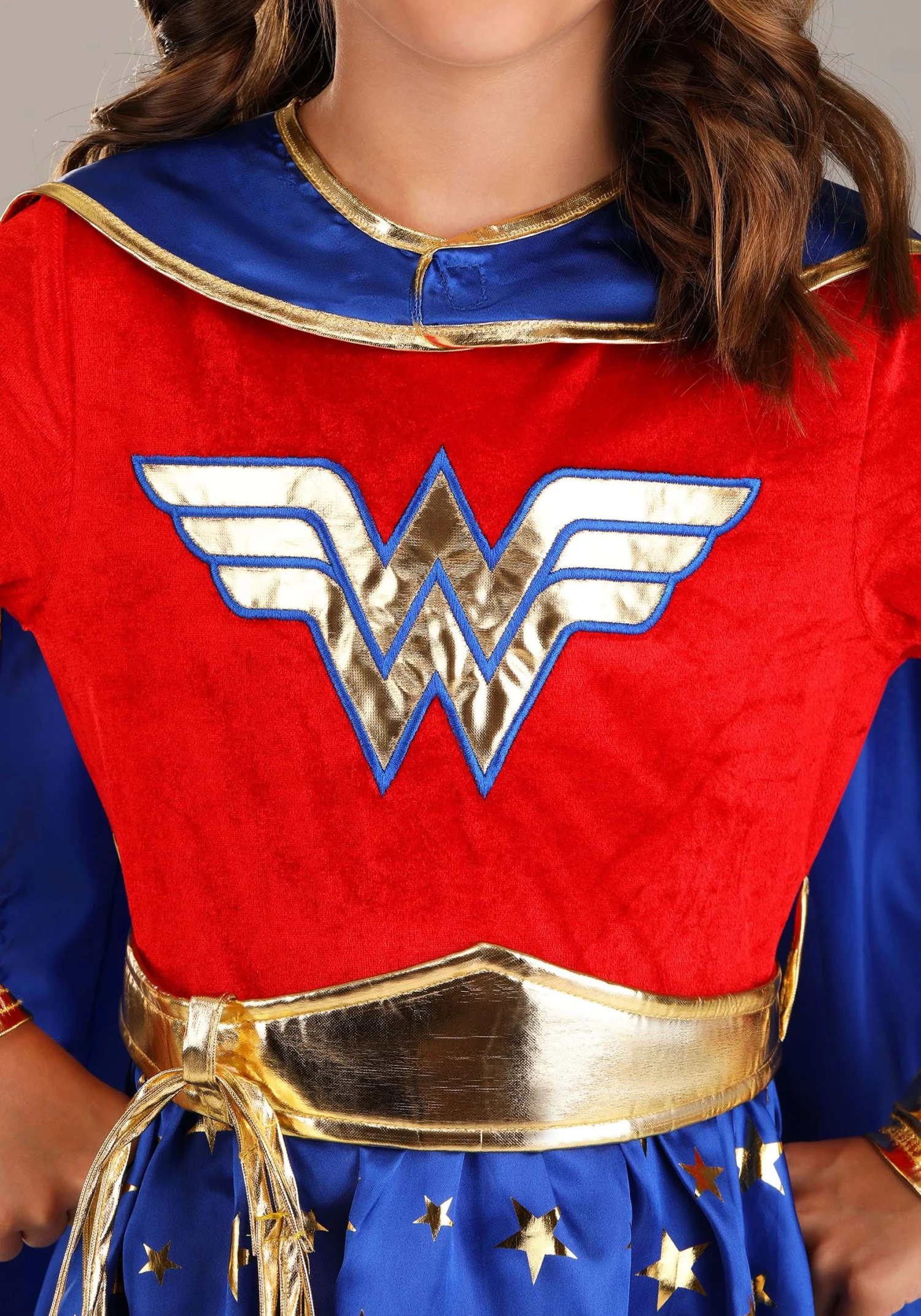 Girl's Long Sleeve Dress Wonder Woman Costume 4 Girl's Long Sleeve Dress Wonder Woman Costume - Image 4