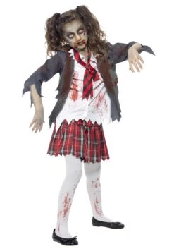 Smiffys Girls Zombie School Girl Costume