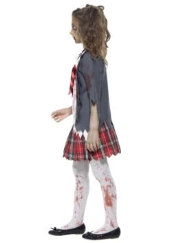 Smiffys Girls Zombie School Girl Costume -Halloween Costumes Shop kids zombie school girl costume side