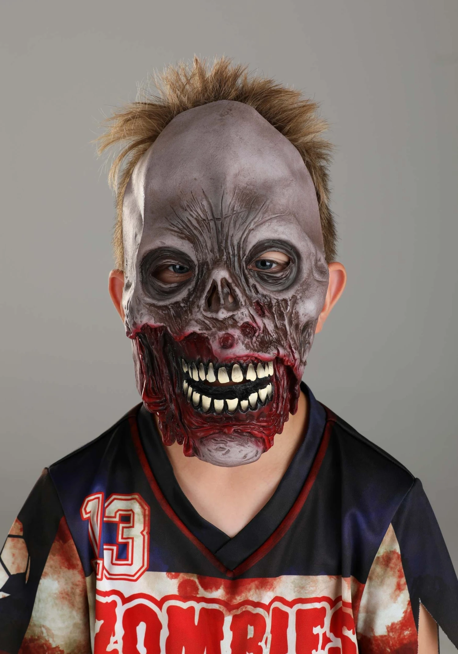 Zombie Soccer Player Costume For Kids 2 Zombie Soccer Player Costume For Kids - Image 2
