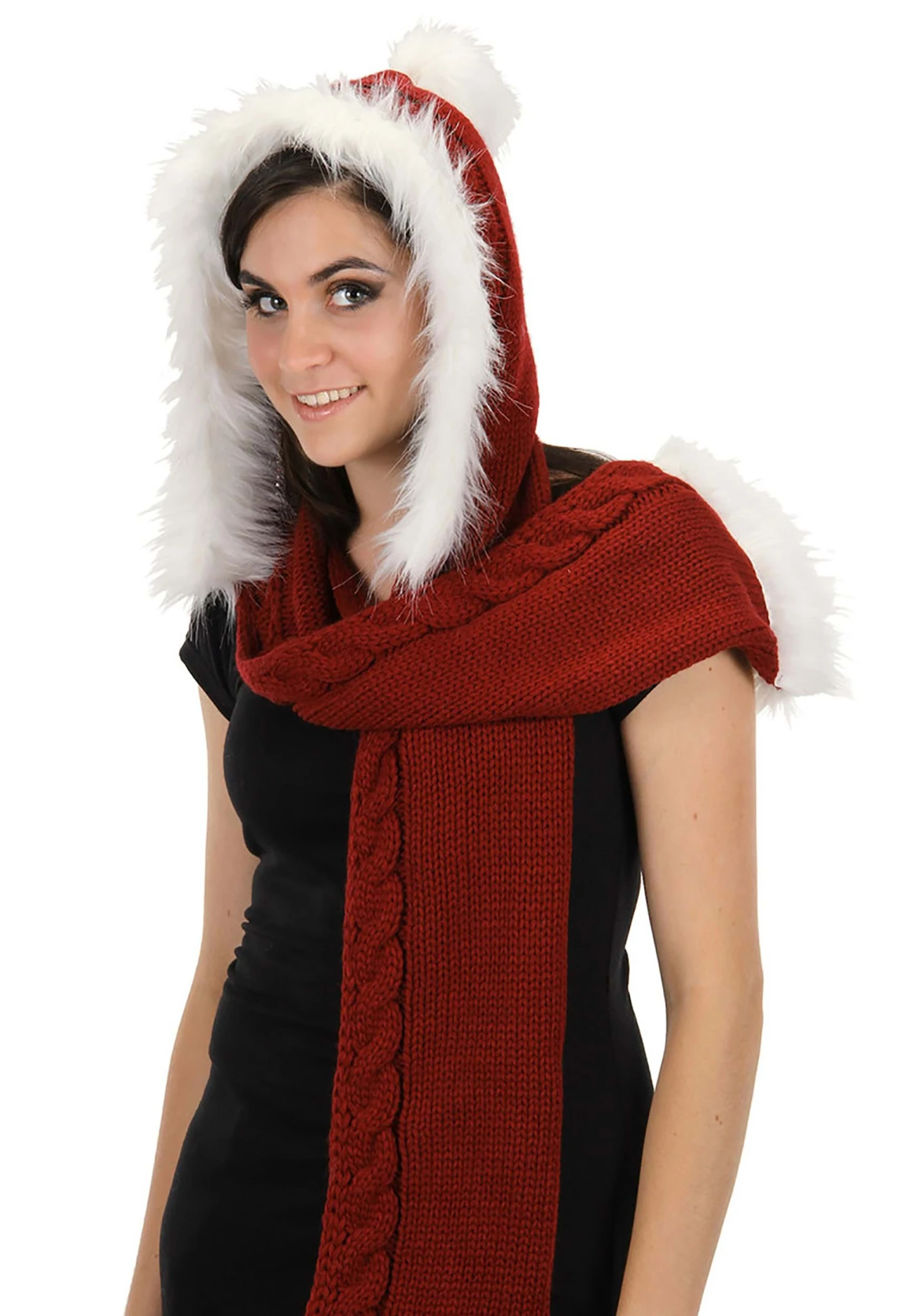 Santa Hood Knitted 1 Santa Hood Knitted