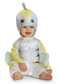 Disguise Little Mermaid Live Action Flounder Costume For Infants -Halloween Costumes Shop little mermaid live action infant flounder costume alt 3