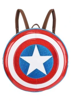 Marvel Captain America Shield Loungefly Backpack -Halloween Costumes Shop loungefly captain america shield backpack alt 7