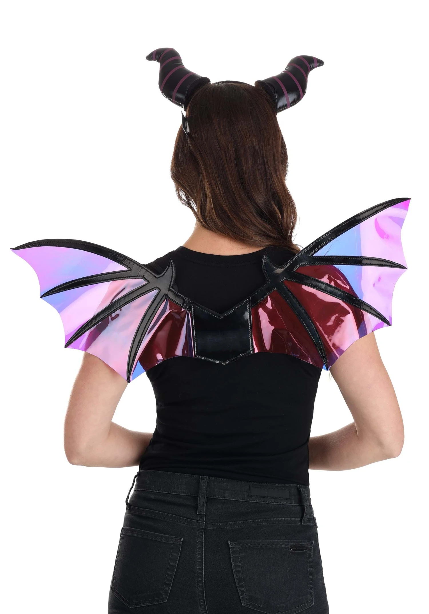 Maleficent Dragon Horns Headband & Wings Accessory Kit 2 Maleficent Dragon Horns Headband & Wings Accessory Kit - Image 2