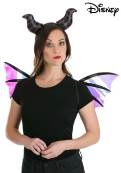 Maleficent Dragon Horns Headband & Wings Accessory Kit