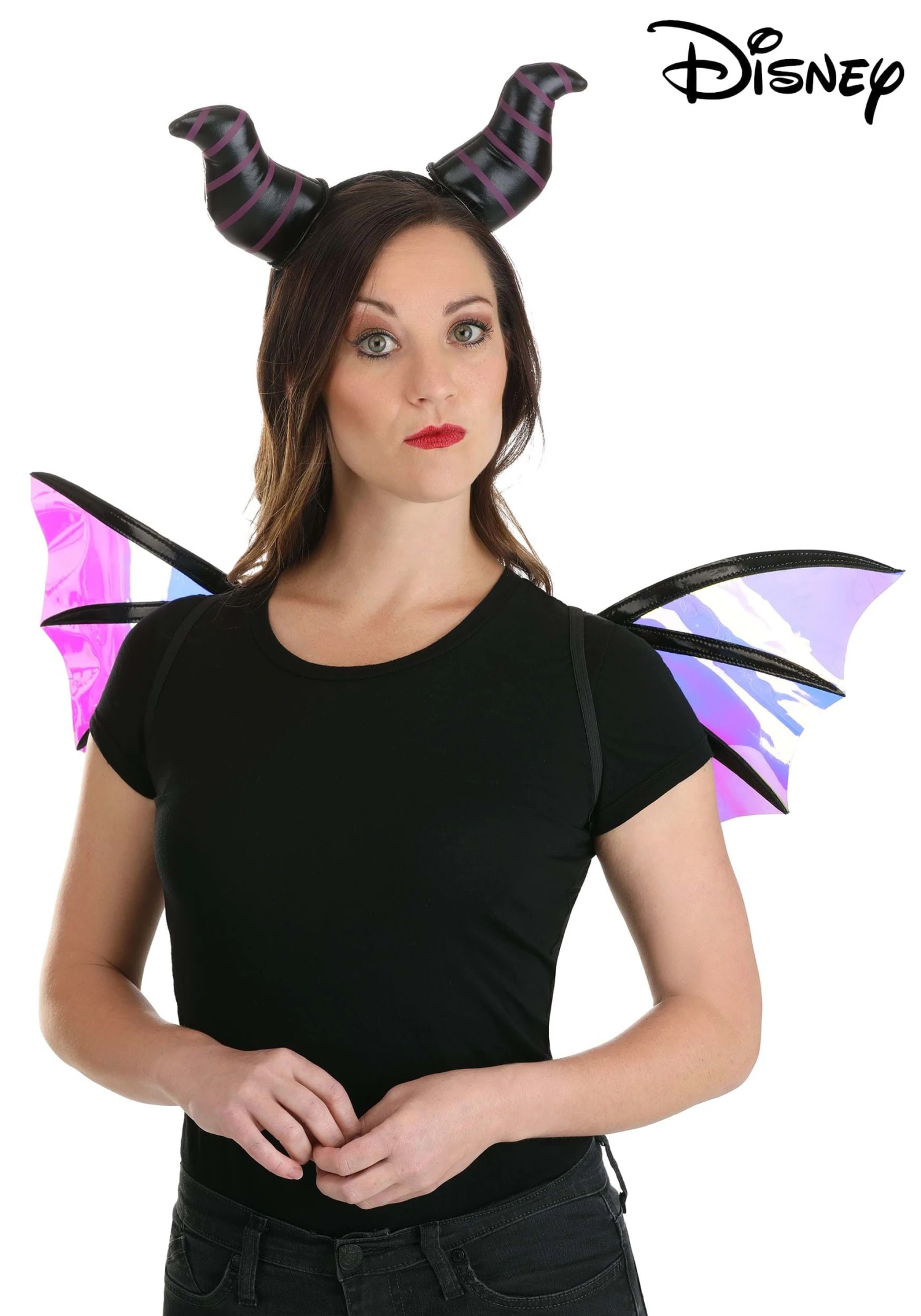 Maleficent Dragon Horns Headband & Wings Accessory Kit 1 Maleficent Dragon Horns Headband & Wings Accessory Kit