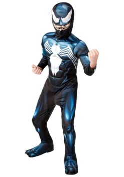 Boy's Marvel Deluxe Venom Costume 5 Boy's Marvel Deluxe Venom Costume -Halloween Costumes Shop marvel deluxe venom boys costume alt 2
