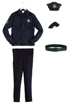 Men's Cop Costume -Halloween Costumes Shop mens cop costume alt 7
