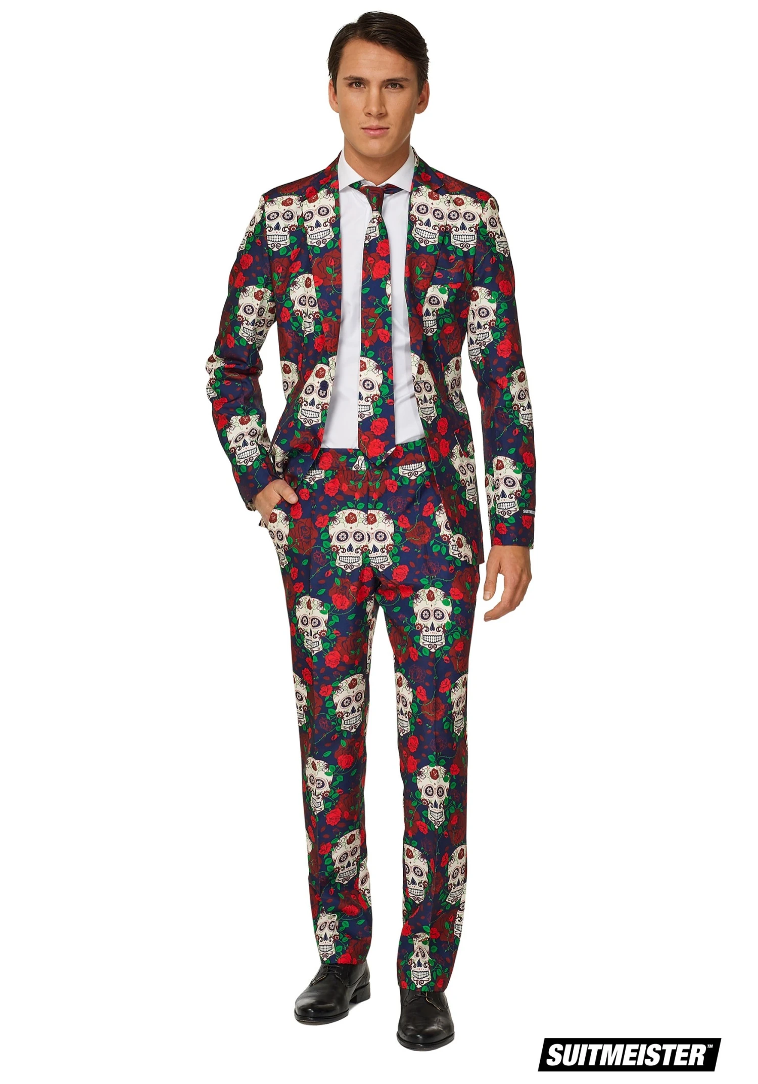 Opposuits Day Of The Dead Suitmeister Men's Suit Costume 1 Opposuits Day Of The Dead Suitmeister Men's Suit Costume