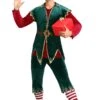 Men's Deluxe Holiday Elf Costume