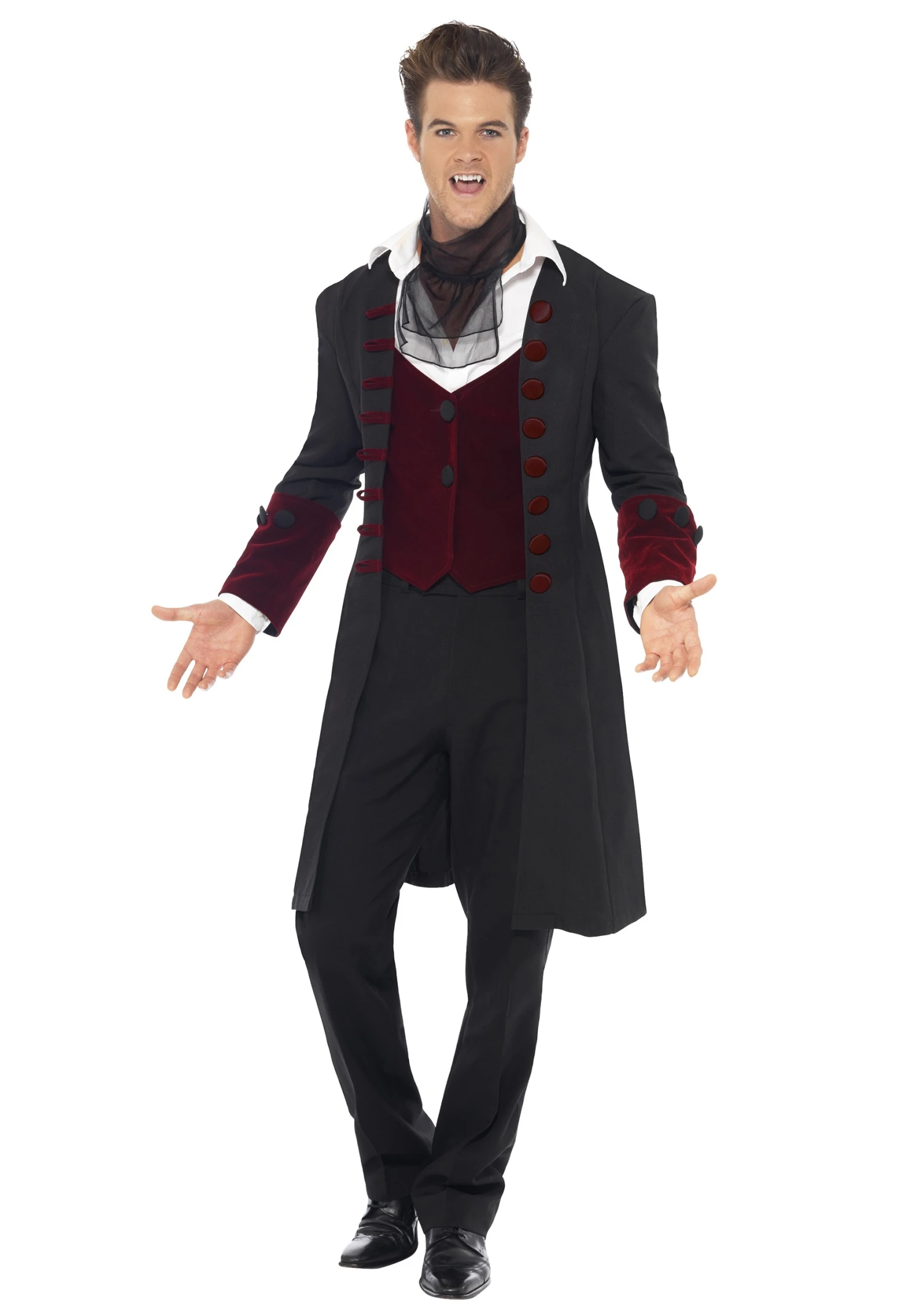 Smiffys Men's Gothic Vampire Costume 2 Smiffys Men's Gothic Vampire Costume - Image 2