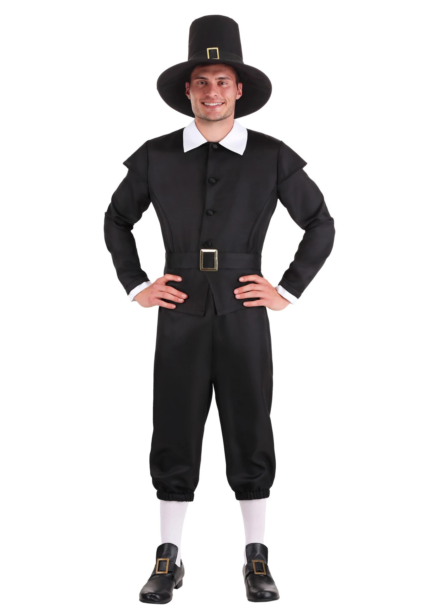 Men's First Pilgrim Costume 1 Men's First Pilgrim Costume