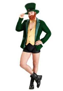 Men's Gold And Green Leprechaun Costume
