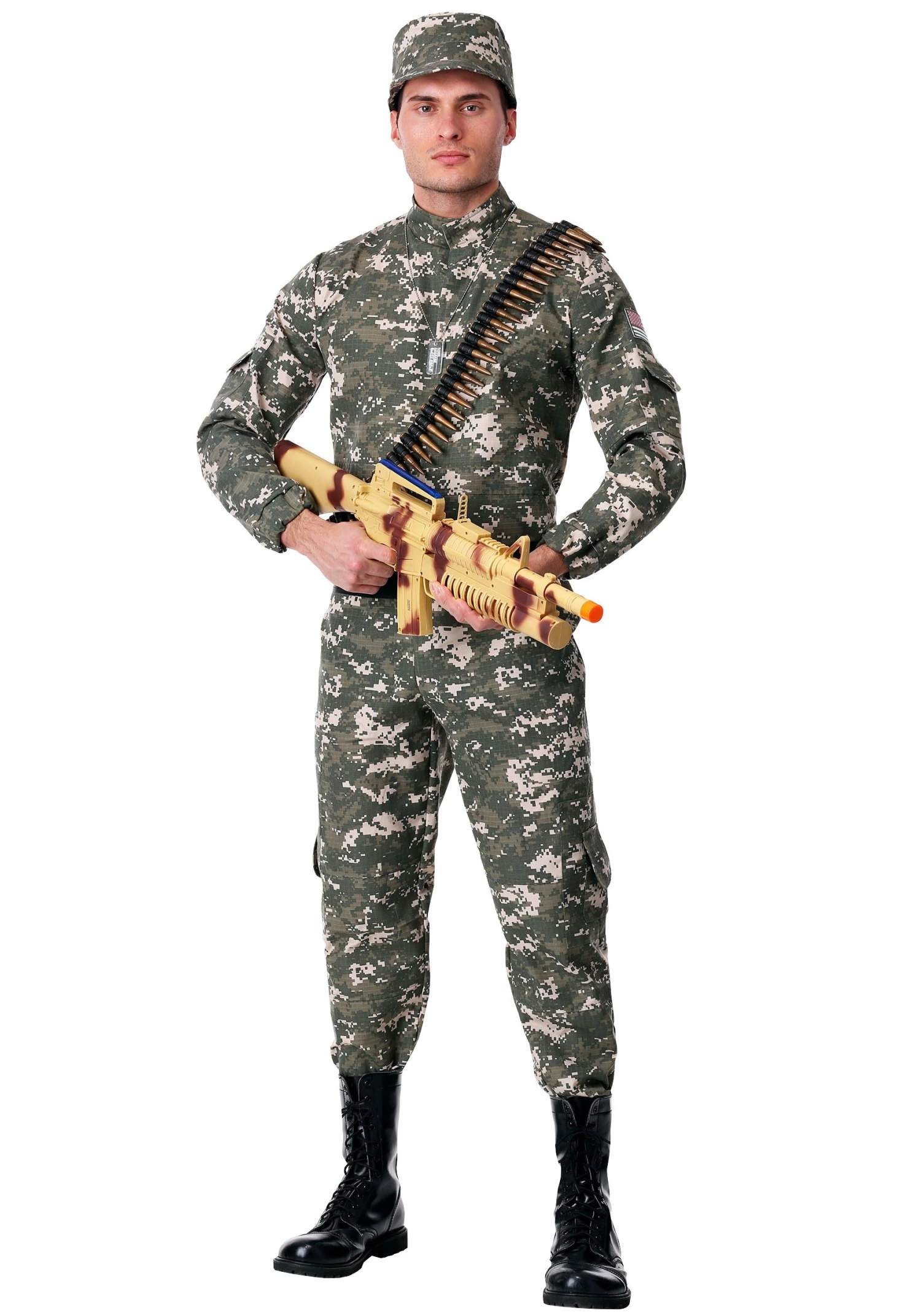 Men's Modern Combat Soldier Costume 1 Men's Modern Combat Soldier Costume