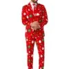 Opposuits Christmas Festivity Red Suit For Men