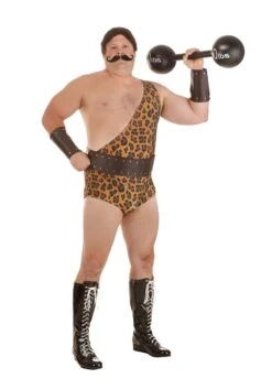 Plus Size Dark Strongman Costume For Men
