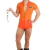 Sexy Orange Prisoner Costume For Men