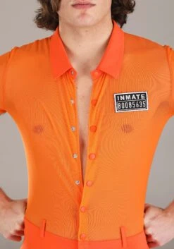Sexy Orange Prisoner Costume For Men 5 Sexy Orange Prisoner Costume For Men -Halloween Costumes Shop mens sexy orange prisoner costume alt 2