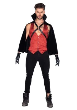 Roma Sexy Vampire Costume For Men 5 Roma Sexy Vampire Costume For Men -Halloween Costumes Shop mens sexy vampire costume alt 2