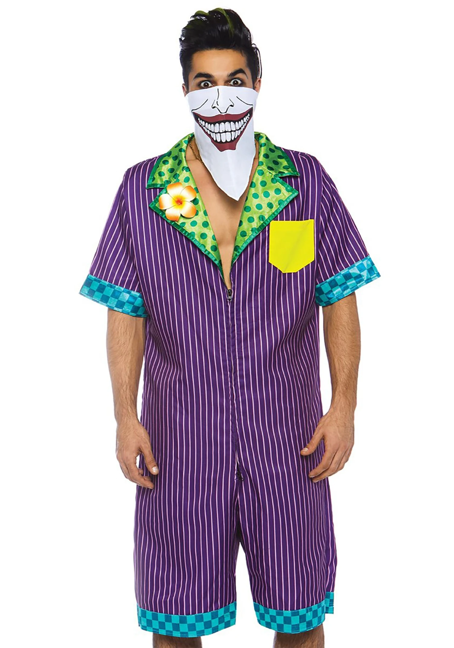 LEG AVENUE Men's Super Villain RompHim Costume 1 LEG AVENUE Men's Super Villain RompHim Costume