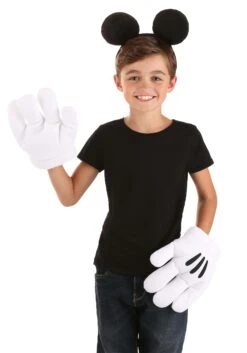 Women's Mickey Ears & Glove Set 18 Women's Mickey Ears & Glove Set -Halloween Costumes Shop mickey ears glove set alt 8