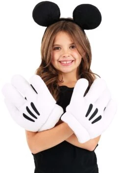 Women's Mickey Ears & Glove Set 19 Women's Mickey Ears & Glove Set -Halloween Costumes Shop mickey ears glove set alt 9