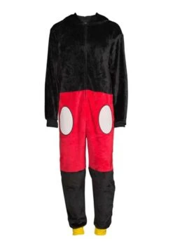 Adult Mickey Super Minky Union Suit -Halloween Costumes Shop mickey mens superminky unionsuit alt 5