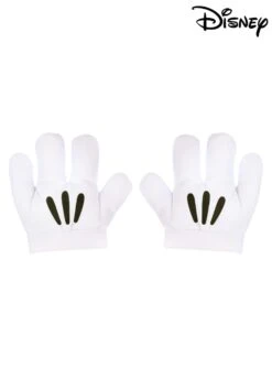 Mickey Mouse White Costume Gloves For Kids