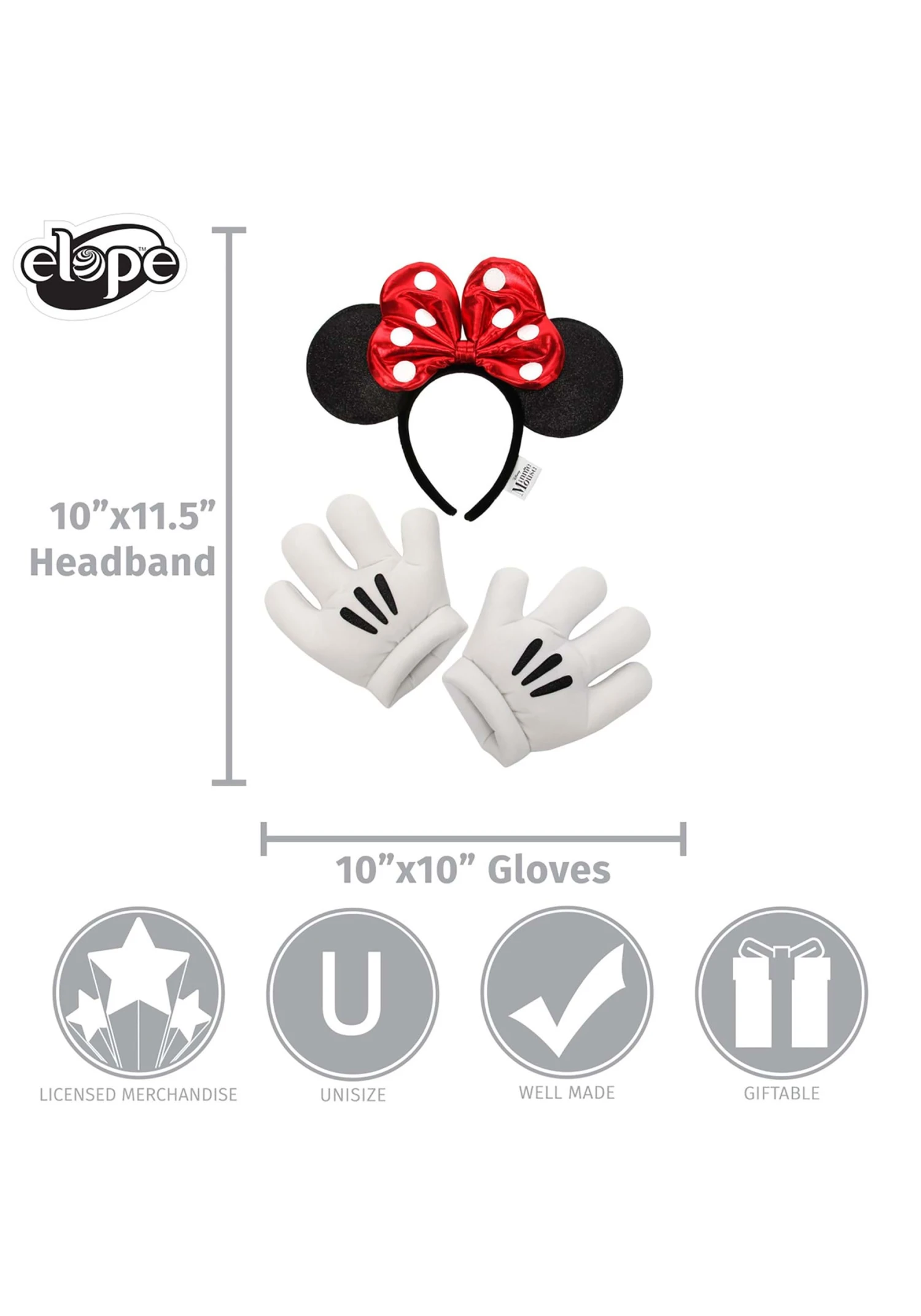 Minnie Glitter Headband & Gloves Set 6 Minnie Glitter Headband & Gloves Set - Image 6