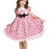 Disguise Minnie Mouse Girls Glow In The Dark Dot Pink Dress