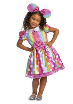 Disguise Minnie Mouse Rainbow Minnie Toddler Costume