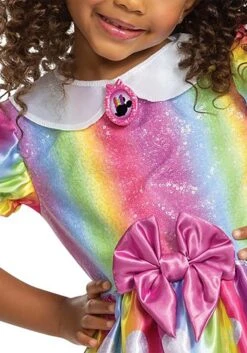 Disguise Minnie Mouse Rainbow Minnie Toddler Costume -Halloween Costumes Shop minnie mouse rainbow minnie toddler costume alt 3