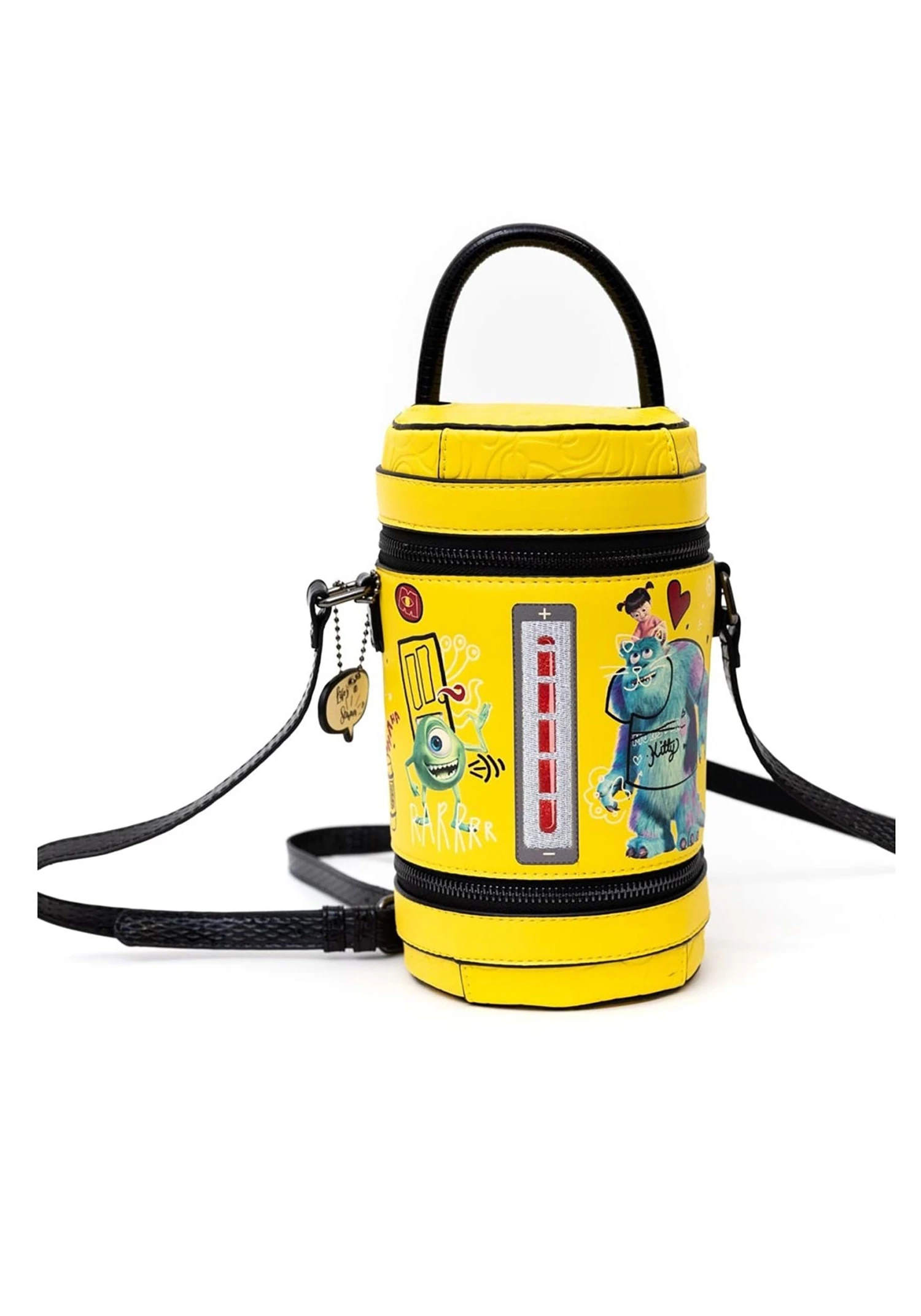 Disney Monsters Inc Laugh Tank Cylinder Crossbody Bag 1 Disney Monsters Inc Laugh Tank Cylinder Crossbody Bag