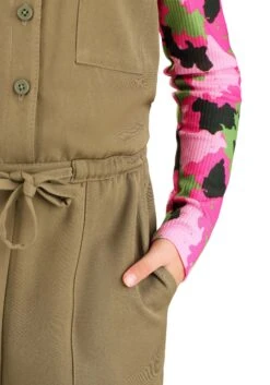 Girl's Pink Camo Army Costume -Halloween Costumes Shop pink camo army girls costume alt 2