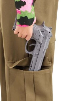 Girl's Pink Camo Army Costume -Halloween Costumes Shop pink camo army girls costume alt 7