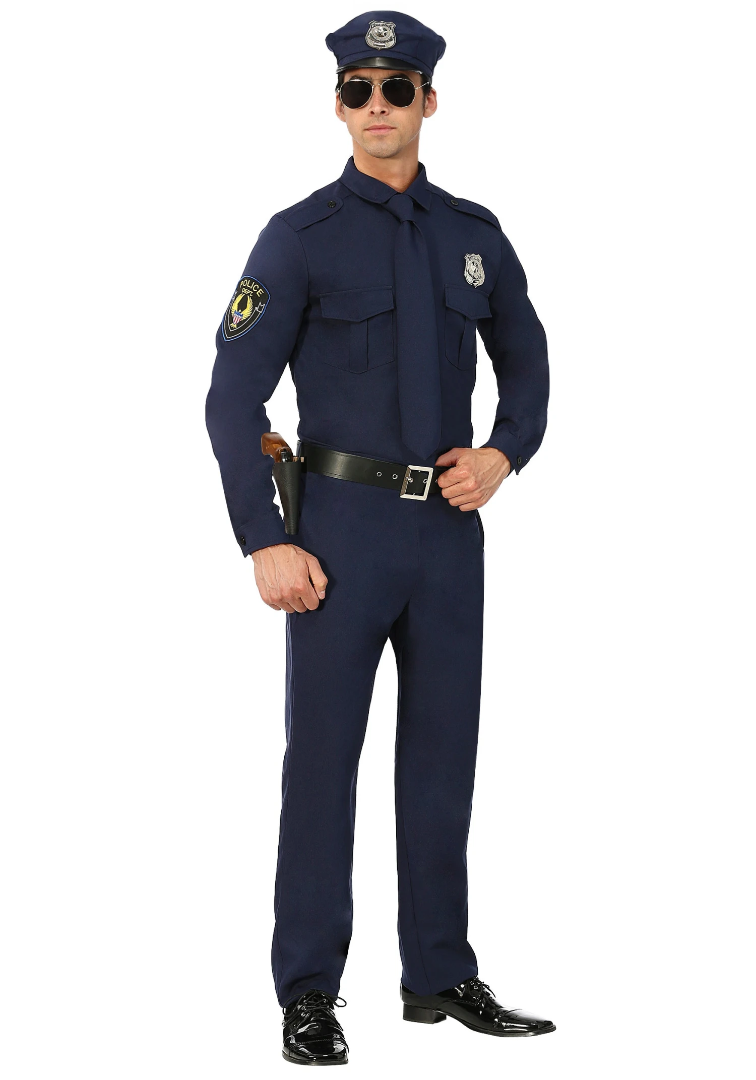Men's Plus Size Cop Costume 1 Men's Plus Size Cop Costume