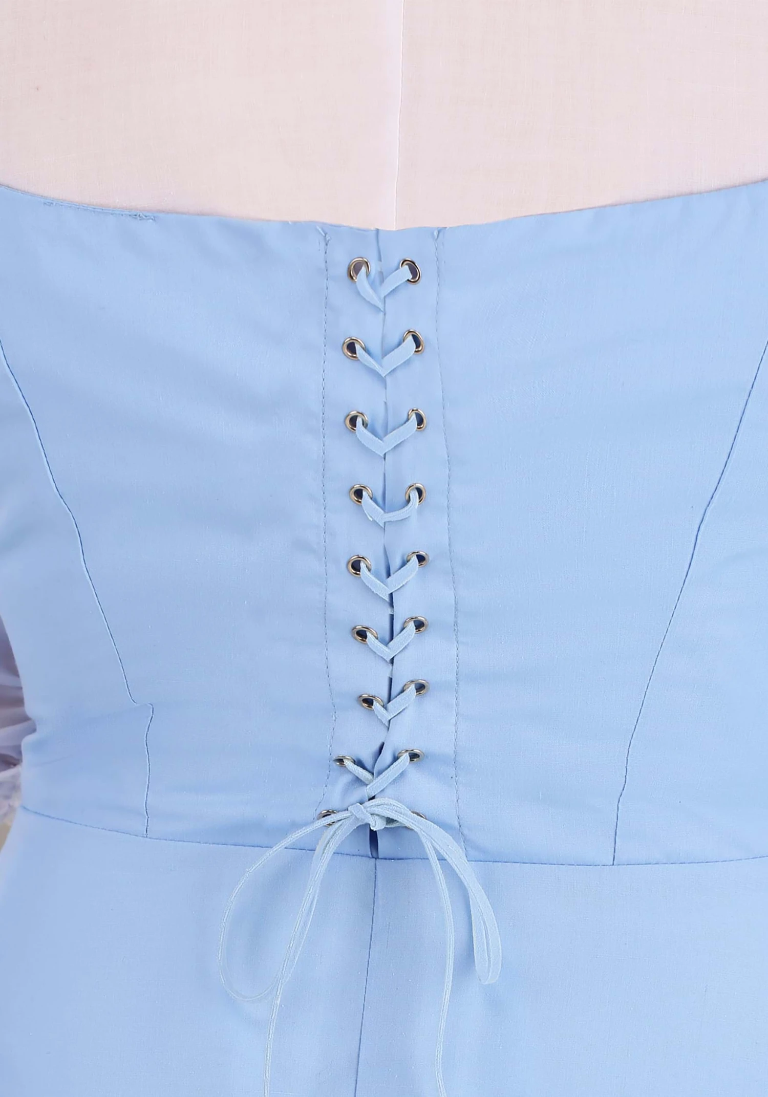 Belle Blue Dress Costume For Plus Size Women From Disney's Beauty And The Beast 7 Belle Blue Dress Costume For Plus Size Women From Disney's Beauty And The Beast - Image 7