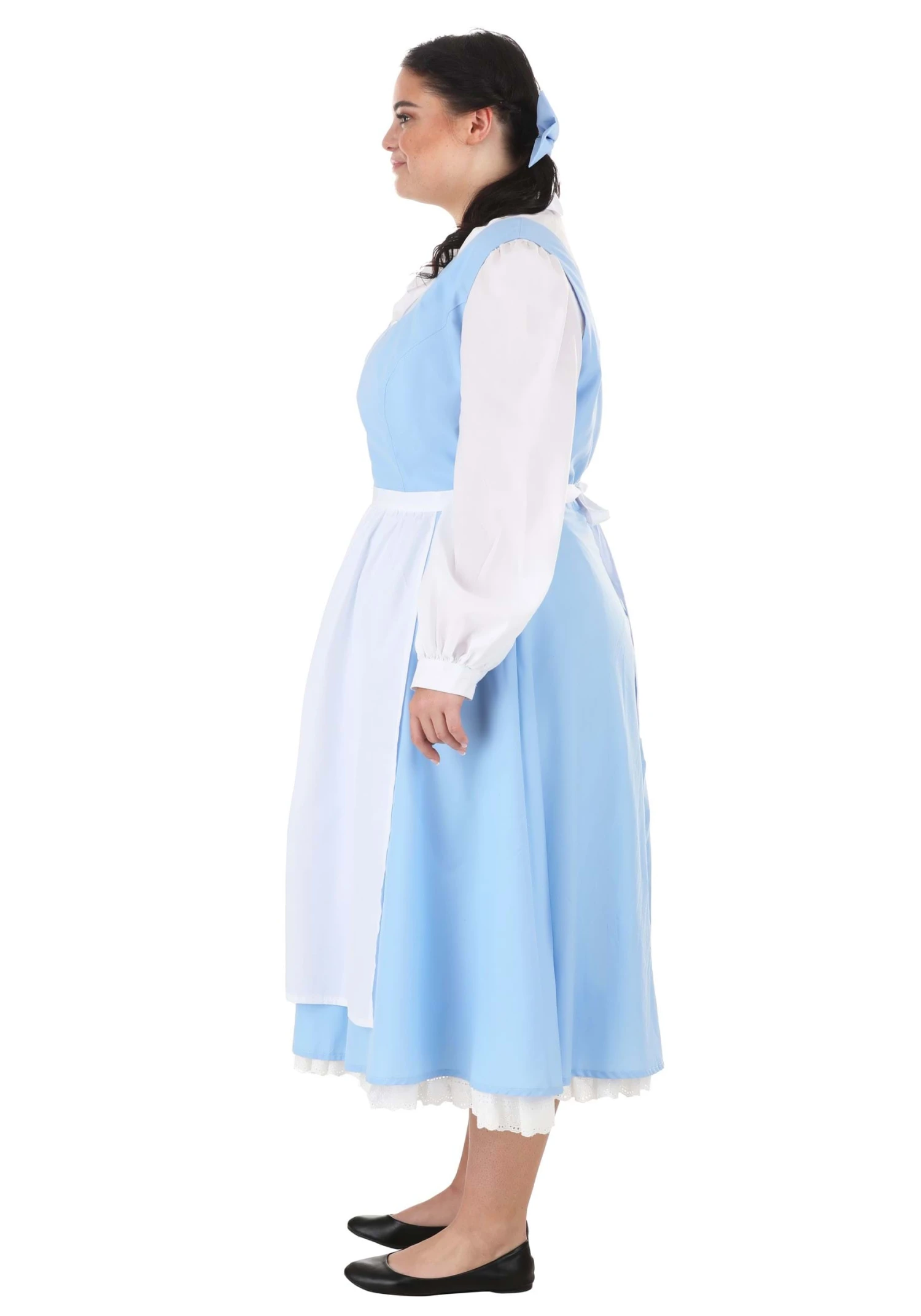 Belle Blue Dress Costume For Plus Size Women From Disney's Beauty And The Beast 4 Belle Blue Dress Costume For Plus Size Women From Disney's Beauty And The Beast - Image 4